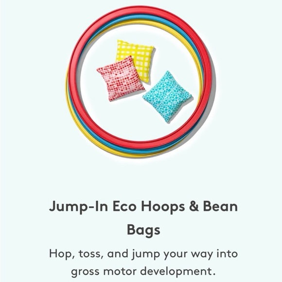 Lovevery Jump-In Eco Hoops & Bean Bags & Play Card from The Investigator Kit - Picture 2 of 5